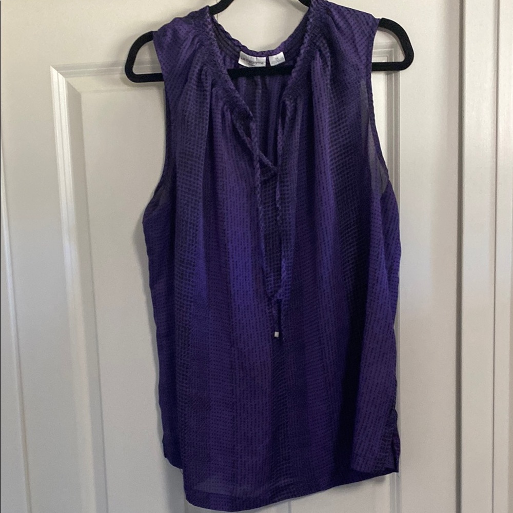 Liz Claiborne Purple Sleeveless Women's Top